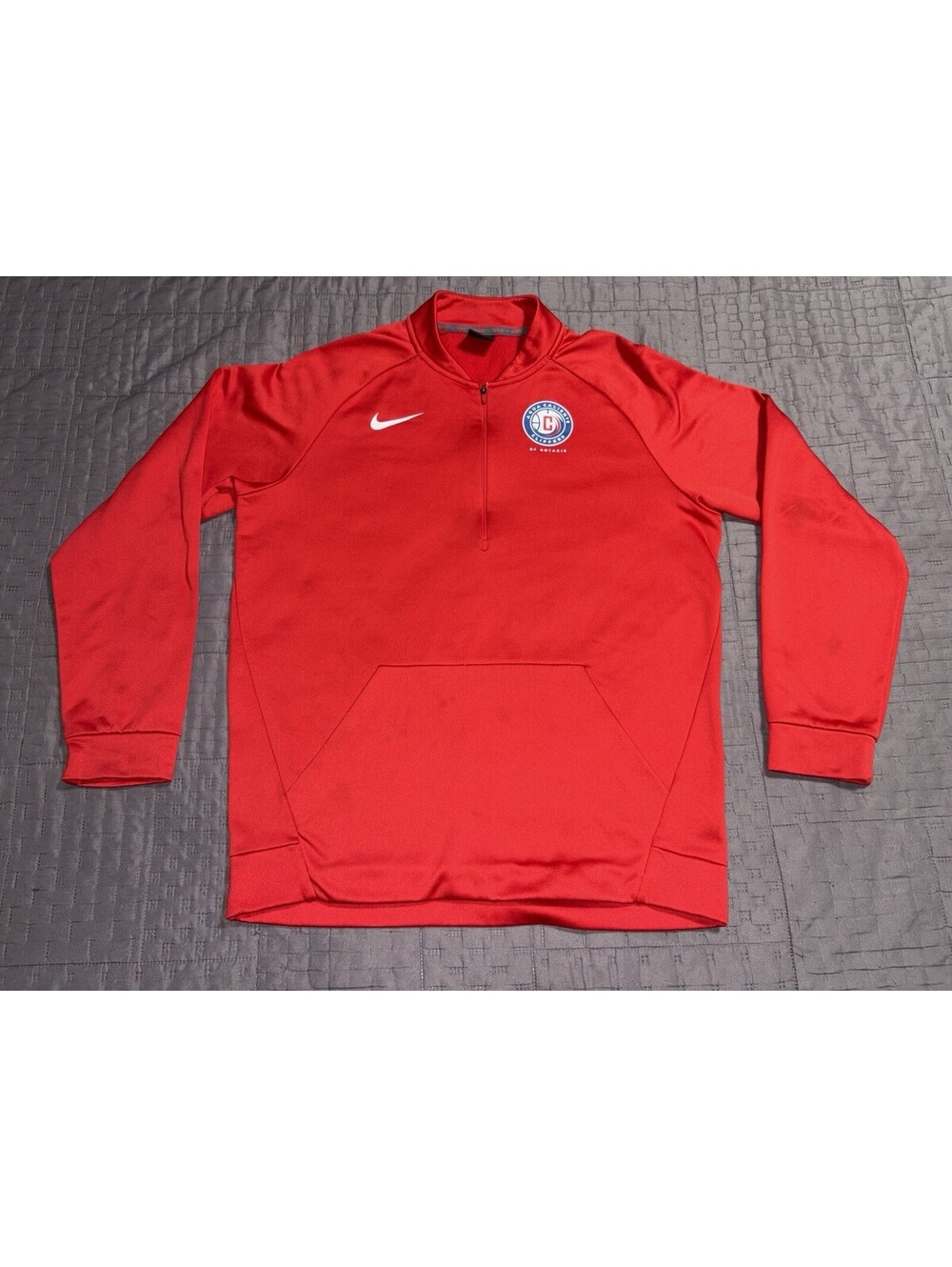 Nike Mens NBA G League Agua Caliente Clippers 1/4 Zip Lightweight Pullover LARGE
